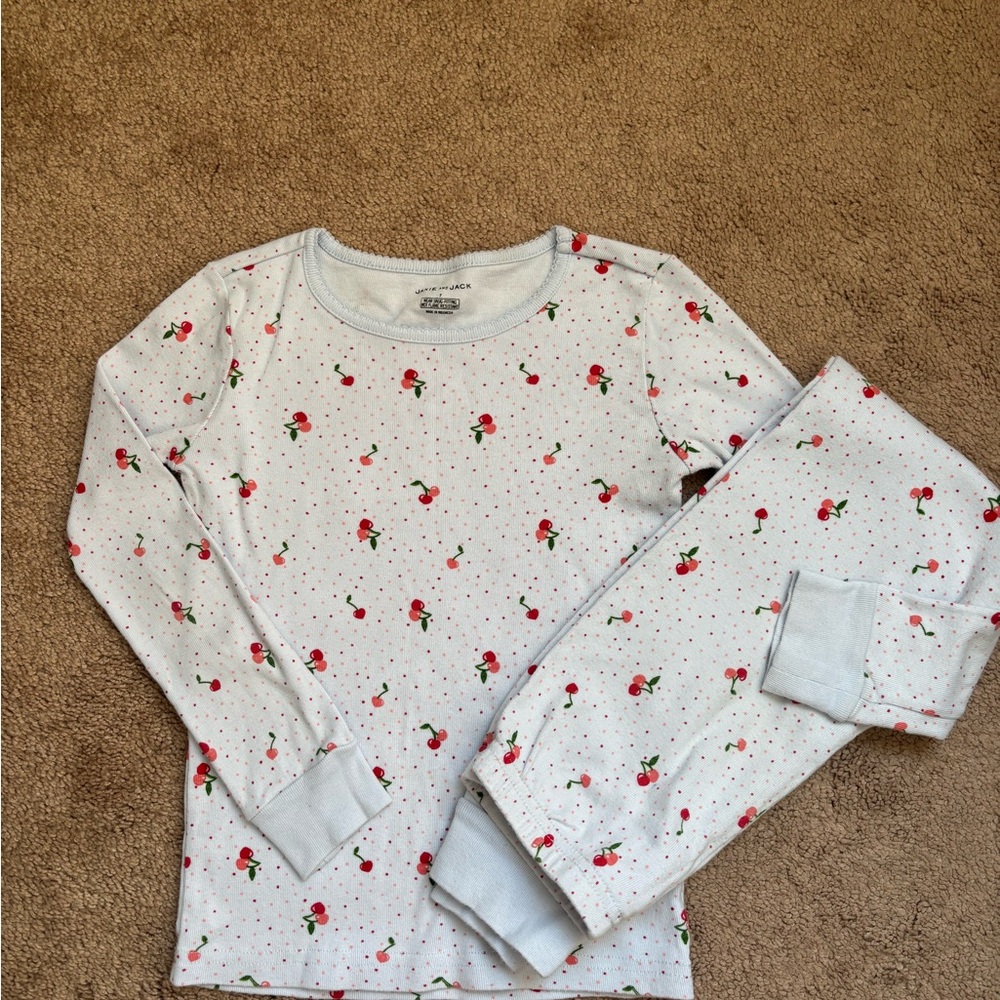 Janie & Jack Pajamas with Cherry Print size 7
